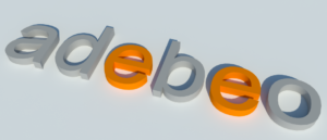 Logo adebeo avec SketchUp Kerkythea