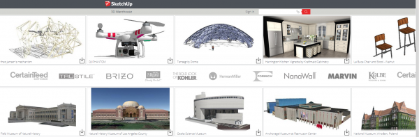 nouvelle banque d'image 3D sketchup