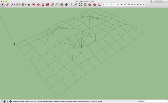 Structure d'arrêtes Sketchup